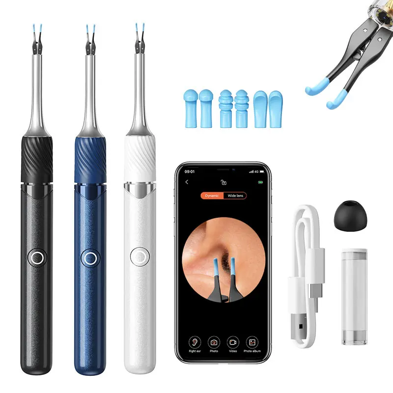 Ear Cleaner with Camera and Tweezers – 12MP, 6 Tips