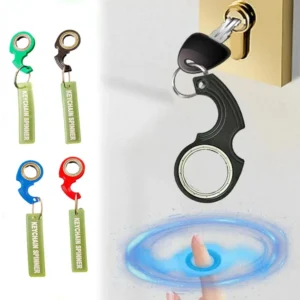 Anti-Stress Keychain with Metal Spinner